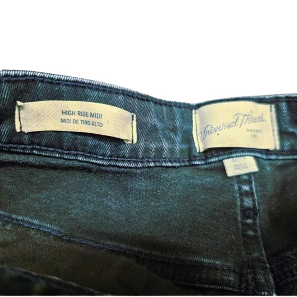 Universal Thread highrise gray jean shorts size 4 - Picture 4 of 5